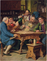 Pub, Tavern, Drinking, Playing Cards vintage prints